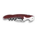 Murano Burgundy Double Hinged Corkscrew